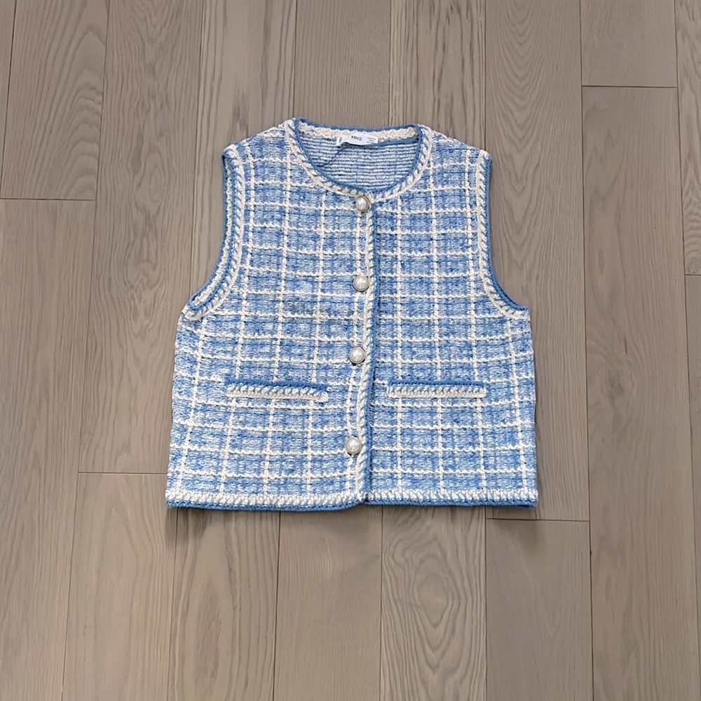 Tweed pocket vest